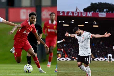  "ليلة تألق الفراعنة".. المصري ألفن أيمن يتألق ويسجل أول أهدافه بقميص ليفربول (فيديو)